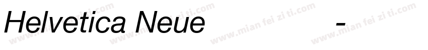 Helvetica Neue 粗體緊縮字体转换
